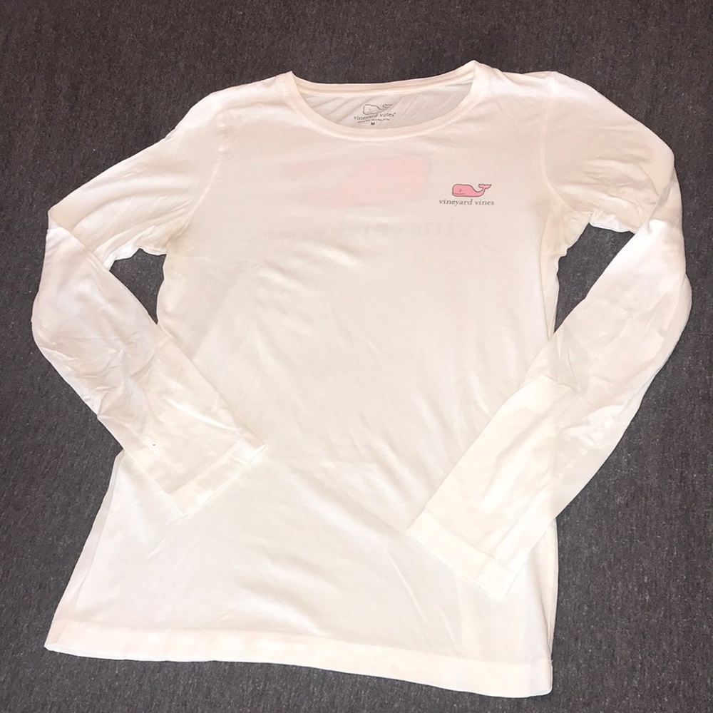Women’s white long sleeve, Vineyard Vines T-shirt